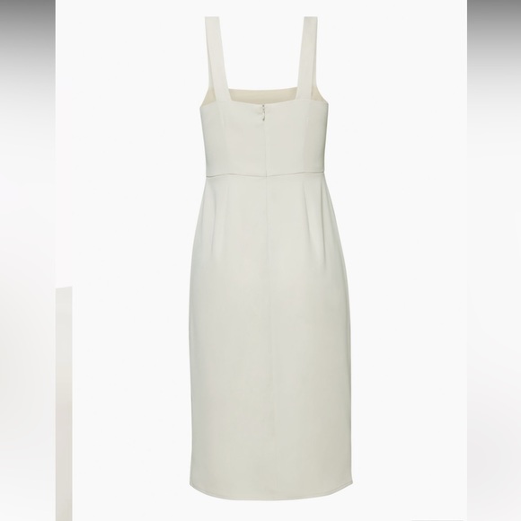 Babaton 90s Slit Midi Dress Matte Pearl - Picture 3 of 4